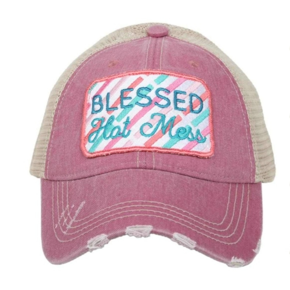 NEW Blessed Hot Mess Trucker Hat